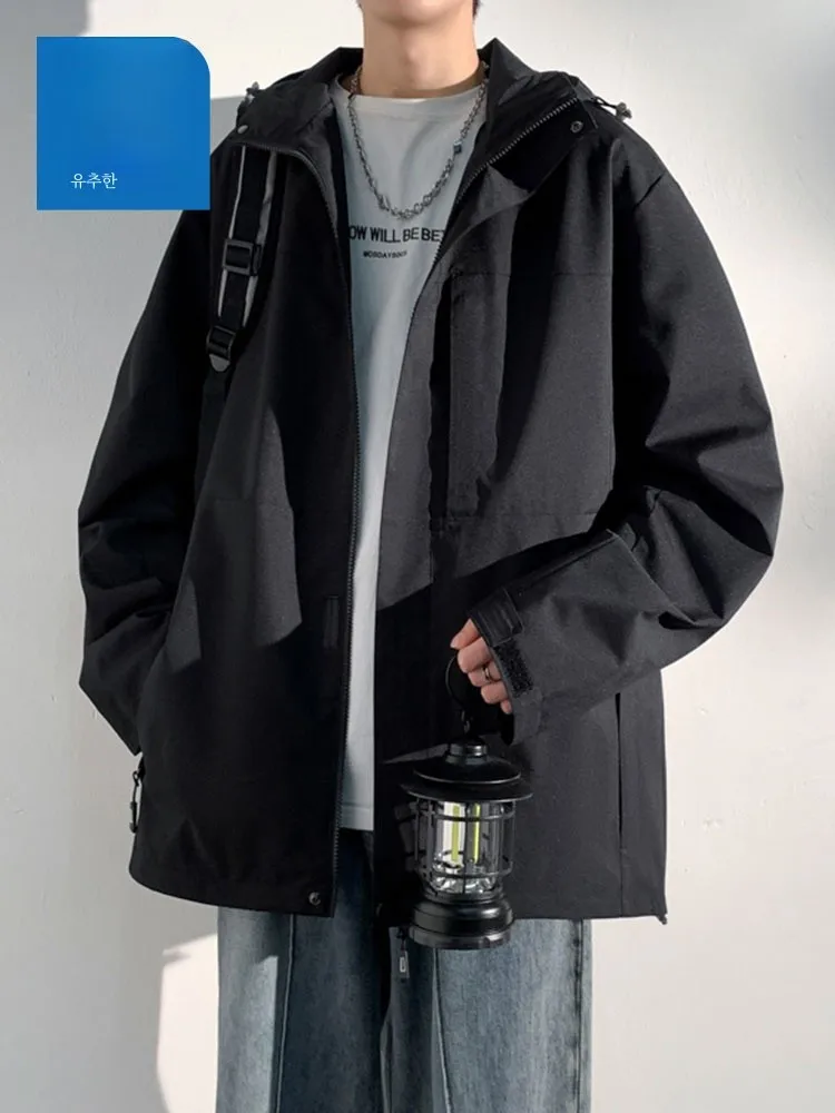 Zhenvis Life Outerwear Men's Autumn and Winter 2024 High Sense Jacket Pu Shuai Youth Plus size Couple