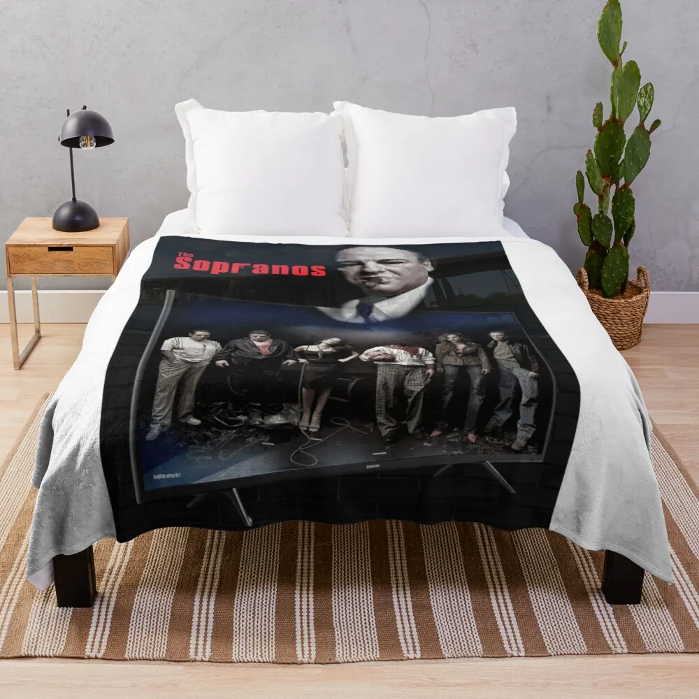 

Хлопковое вязаное одеяло Tony Soprano - The Boss