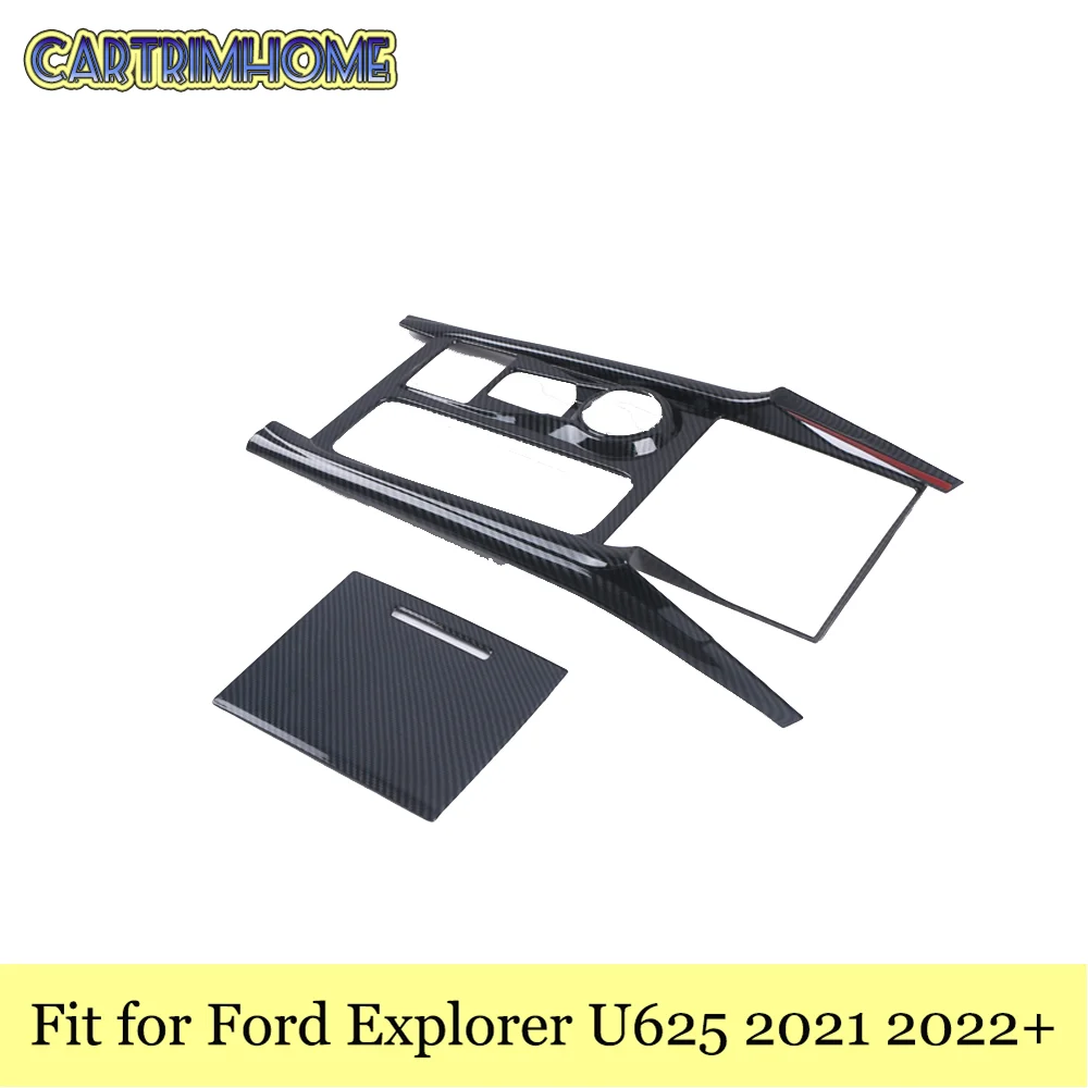 

Автомобильные товары, подходят для Ford Explorer U625 2021 2022, аксессуары, крышка передней панели переключения передач, отделка, 2 шт., внутренние детал...