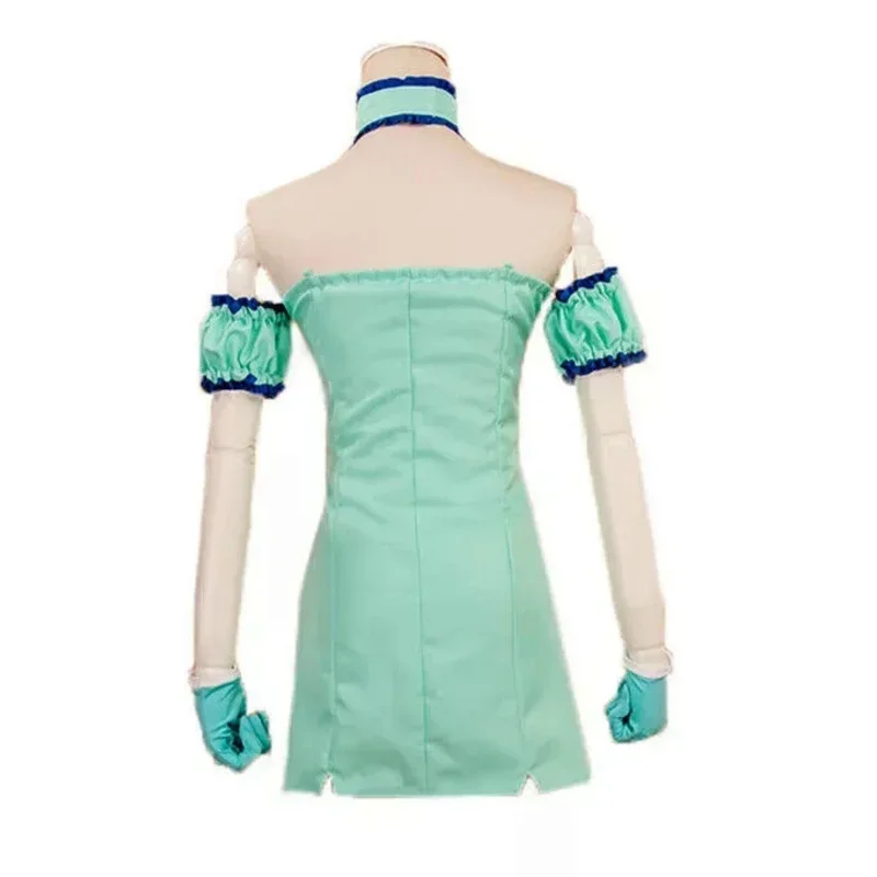 Новый костюм аниме Токио Мью 2024 мятный Аизава платья для косплея обувь с париком