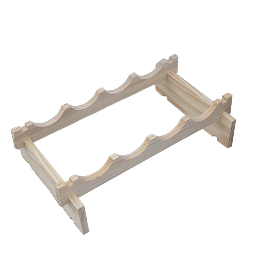 

1 Pc Rack Assemble 4-bottles Creative Bottles Storage Shelf for Hotel