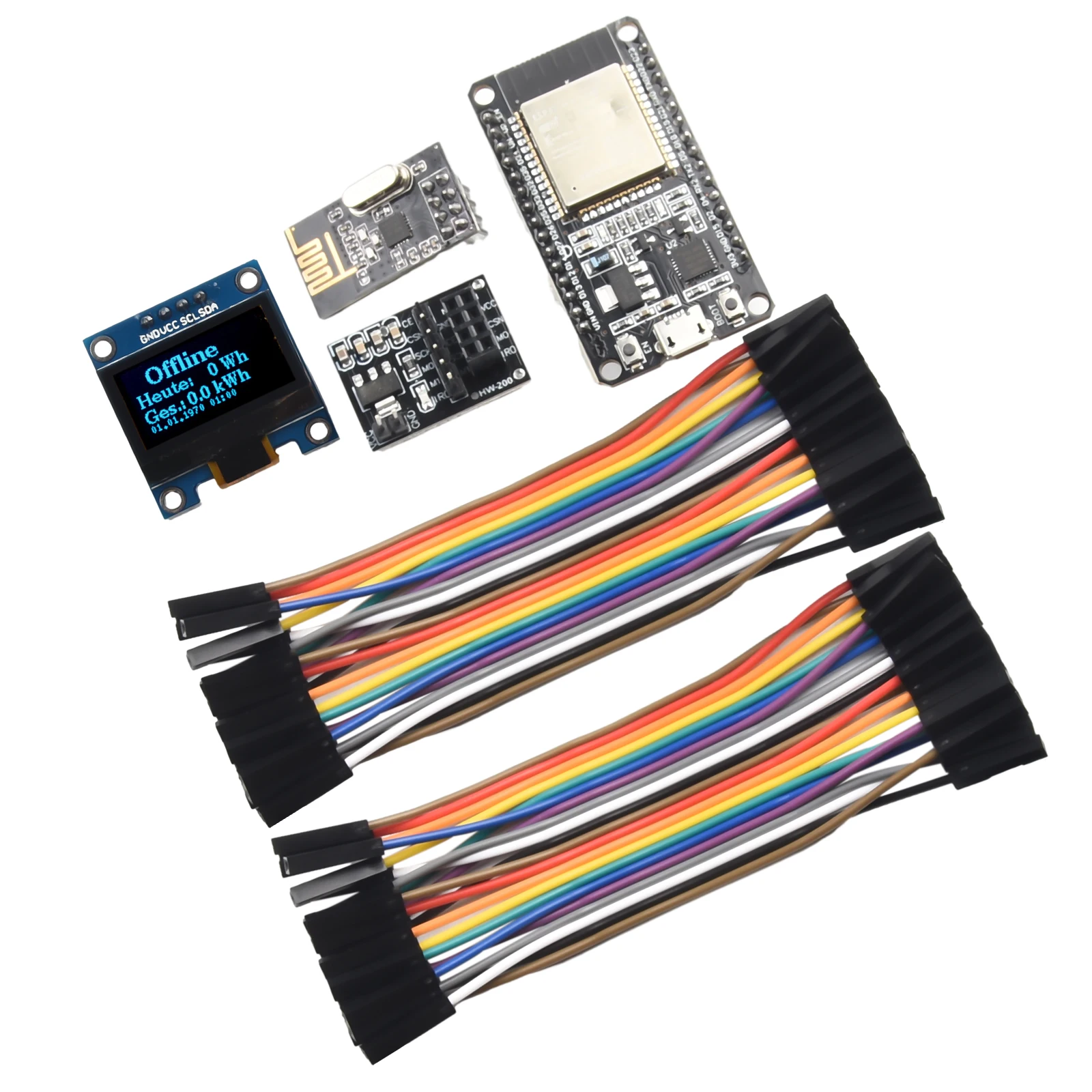 ESP321 NRF24L01 OpenDTU для Hoymiles DIY Kit Кабельная розетка дисплея PV Простая интеграция