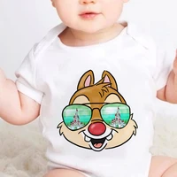 baby girl boy disney kawaii new onesie cool dale wearing sunglasses series casual breathable short sleeve newborn romper
