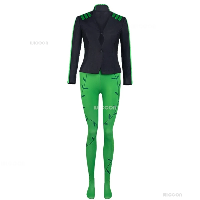 Poison Косплей Ivy Ive Pamela Isley Костюм злодея ТВ Наряд Брюки Аниме Стиль 2024 Хэллоуин