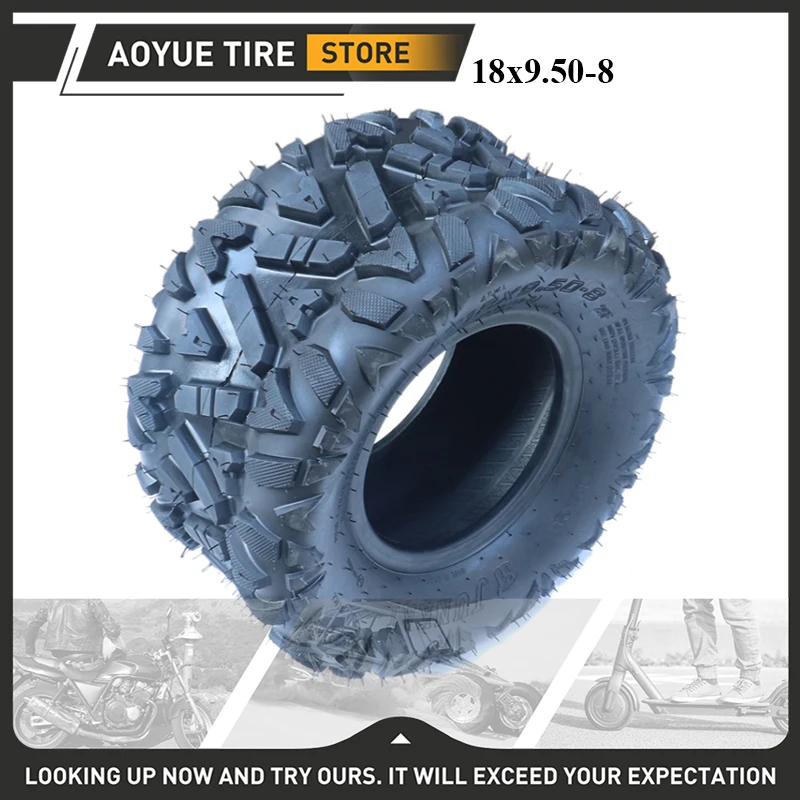 18x9.50-8 6PR Vacuum Tyre 235/55-8 Tubeless Tire For ATV Go kart UTV Buggy Golf Carrt Quad Dirt Bike 8 Inch off-road wheel Parts