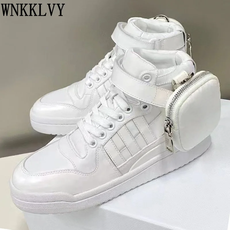 

Genuine leather Flat Platform round toe lace up Sneakers women spring autumn thick sole comfort casual Shoes unisex 2021