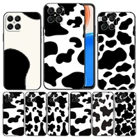 white black cow pattern case cover for honor x8 play6t x9 x7 8x 9x play 9a 20 30 50 60 magic4 pro 20i 30i funda matte capa cell
