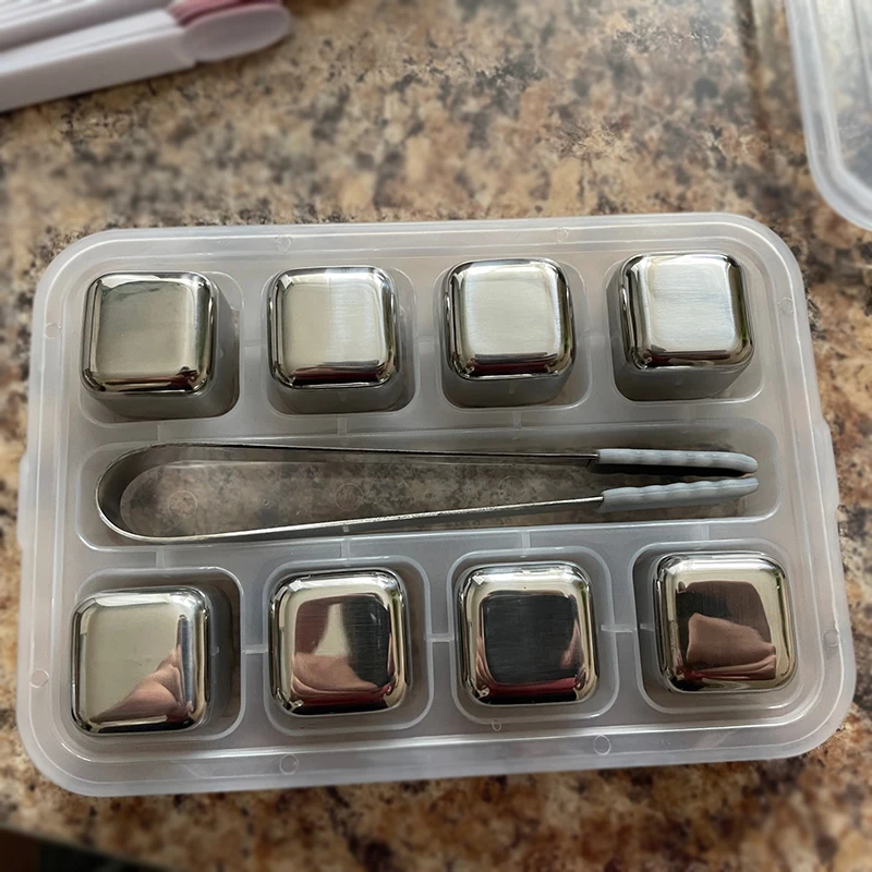 Набор кубиков из нержавеющей стали для охлаждения виски 4/6/8 шт. |