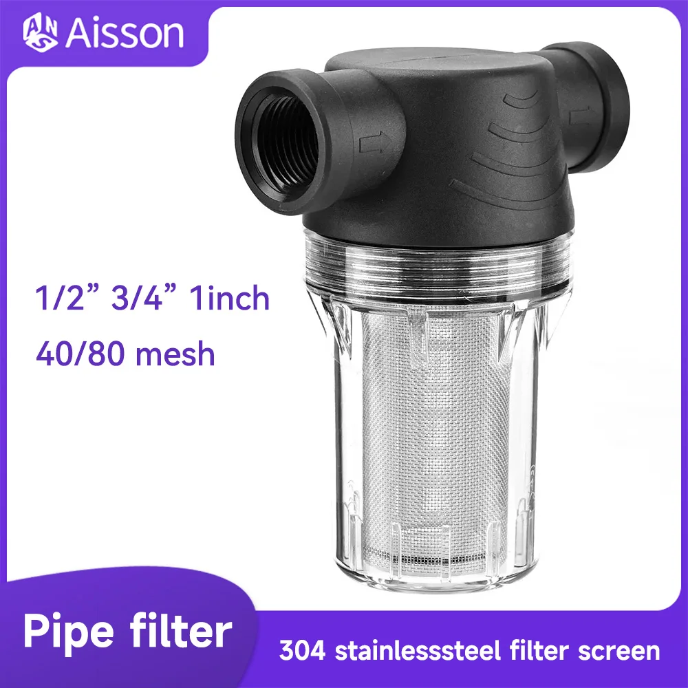 

Пластиковые фильтры для труб 1/2", 3/4", 40/80 меш
