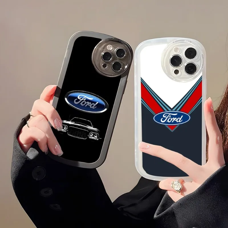 

Роскошный брендовый автомобильный чехол для телефона Ford, популярный чехол для IPhone 14, 13, 11, 12 Pro Max Mini, X, XR, XS, 7, 8, 6 Plus, крышки с ангельскими глазами и большими зрачками