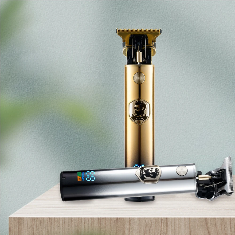 2023 Электрический триммер для волос с ЖК-дисплеем машинка стрижки Беспроводная