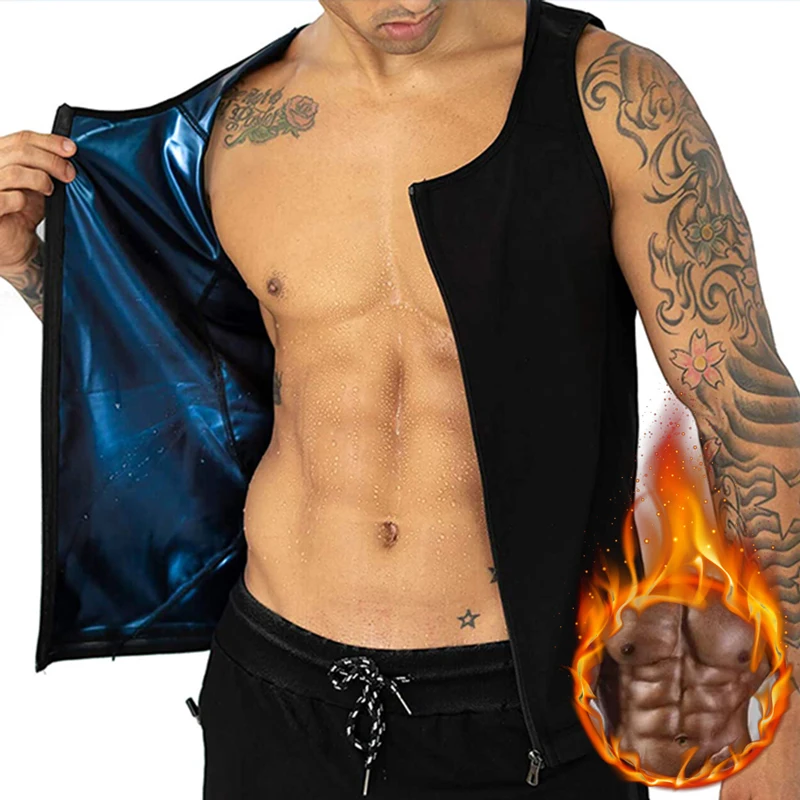 Мужская Компрессионная Майка Для Фитнеса Спортивный Жилет С Эффектом Сауны