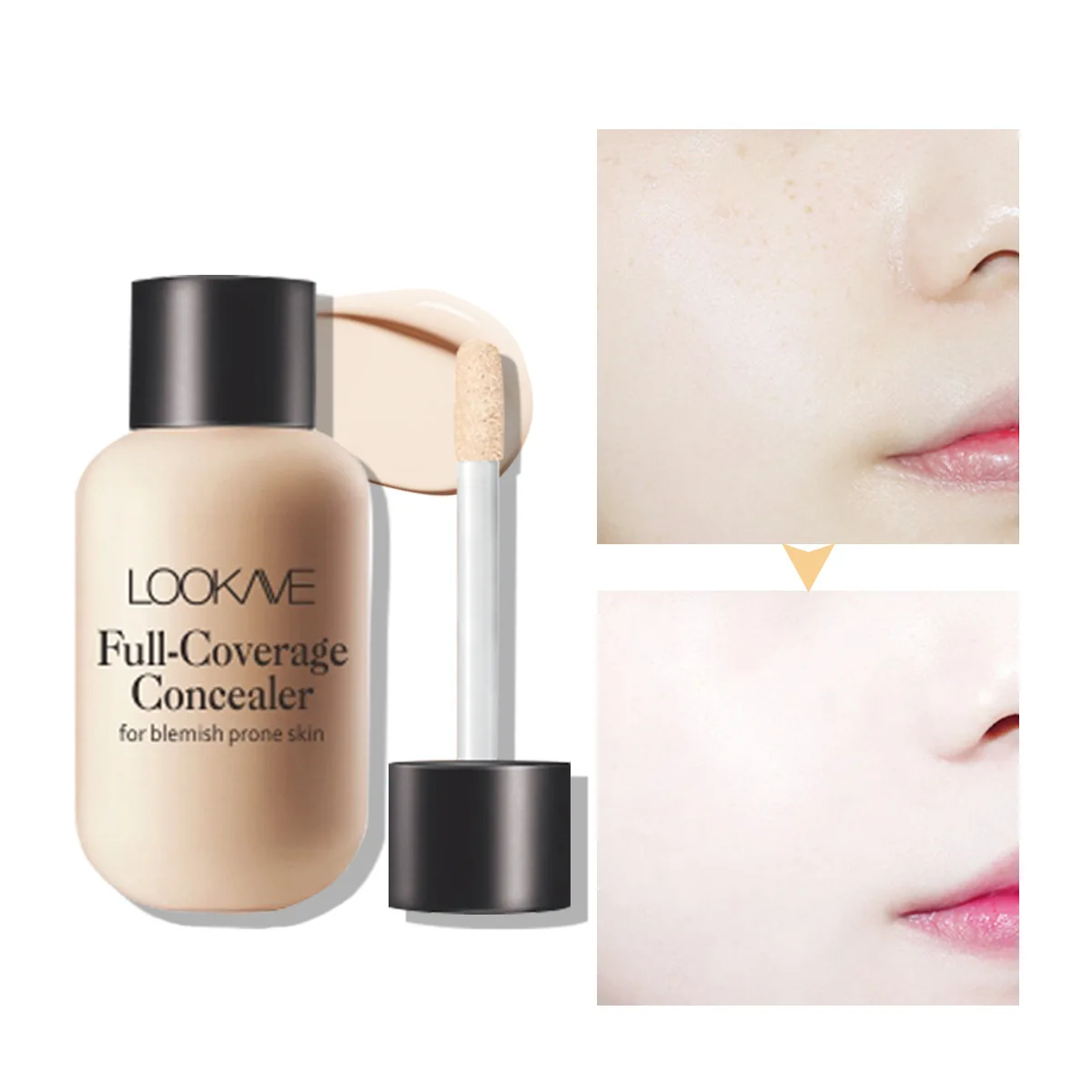 

Milk Tea Foundation Concealer Matte Foundation Cream Concealer Dark Circles Spots Acne Marks Lasting Waterproof Facial Cosmetics