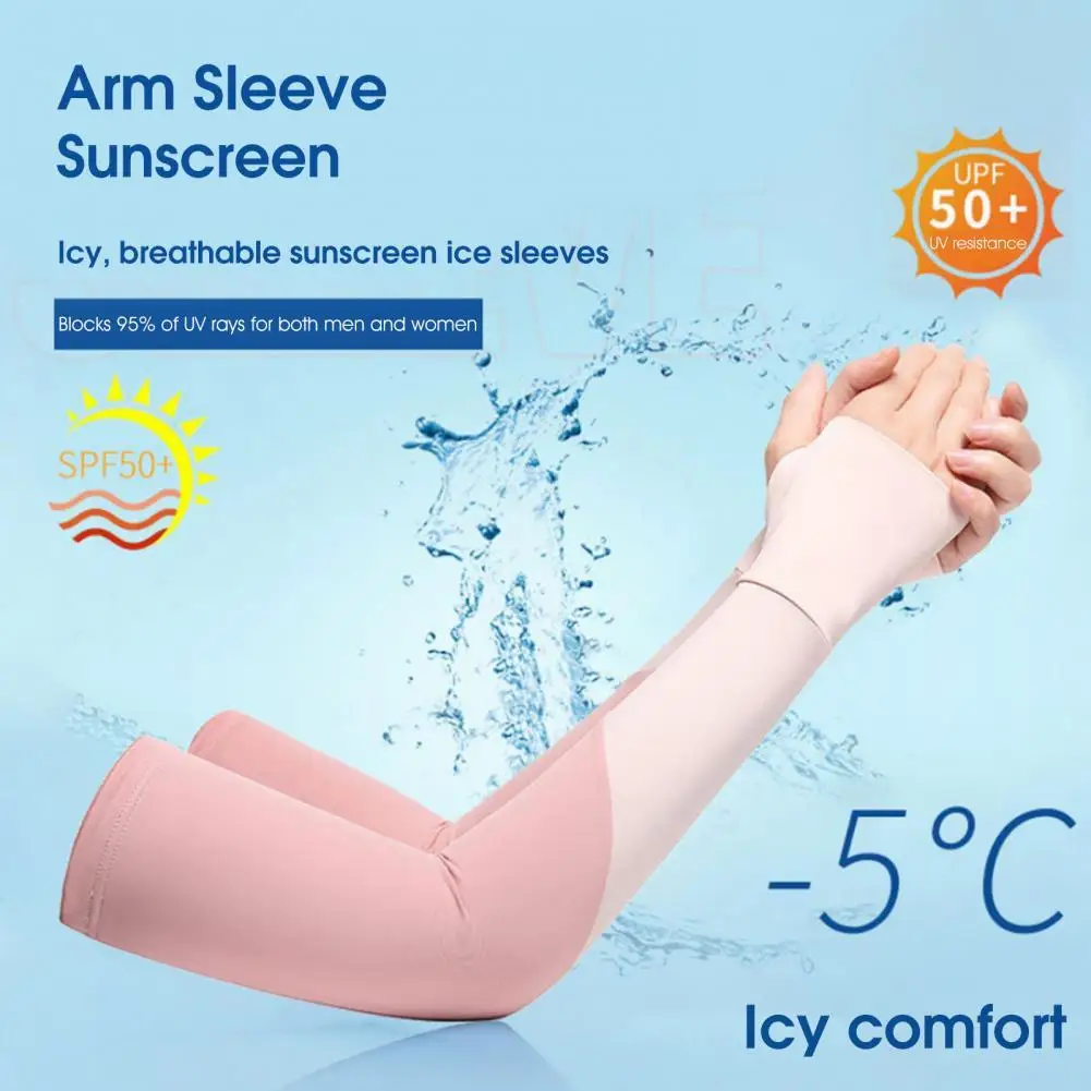 

Comfortable Patchwork Contrast Color Arm Protection Sleeve for Running