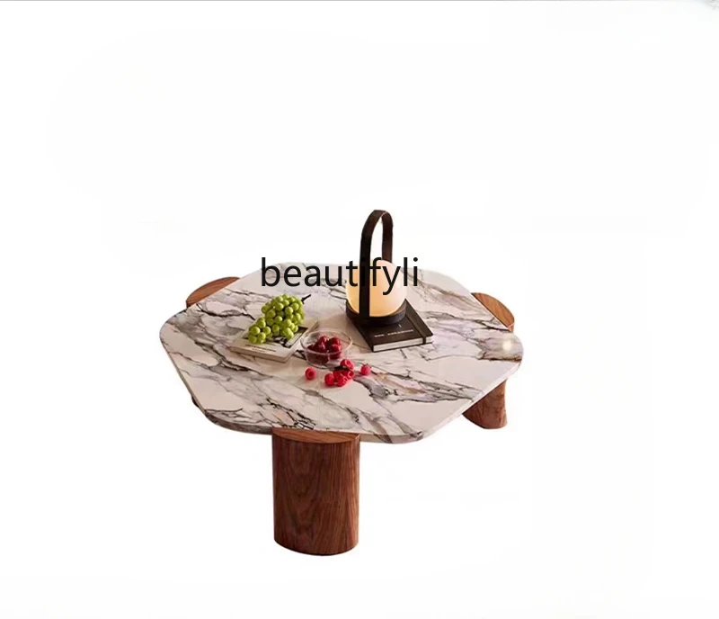 Кофейный столик из массива дерева в стиле ретро классический дизайнерский