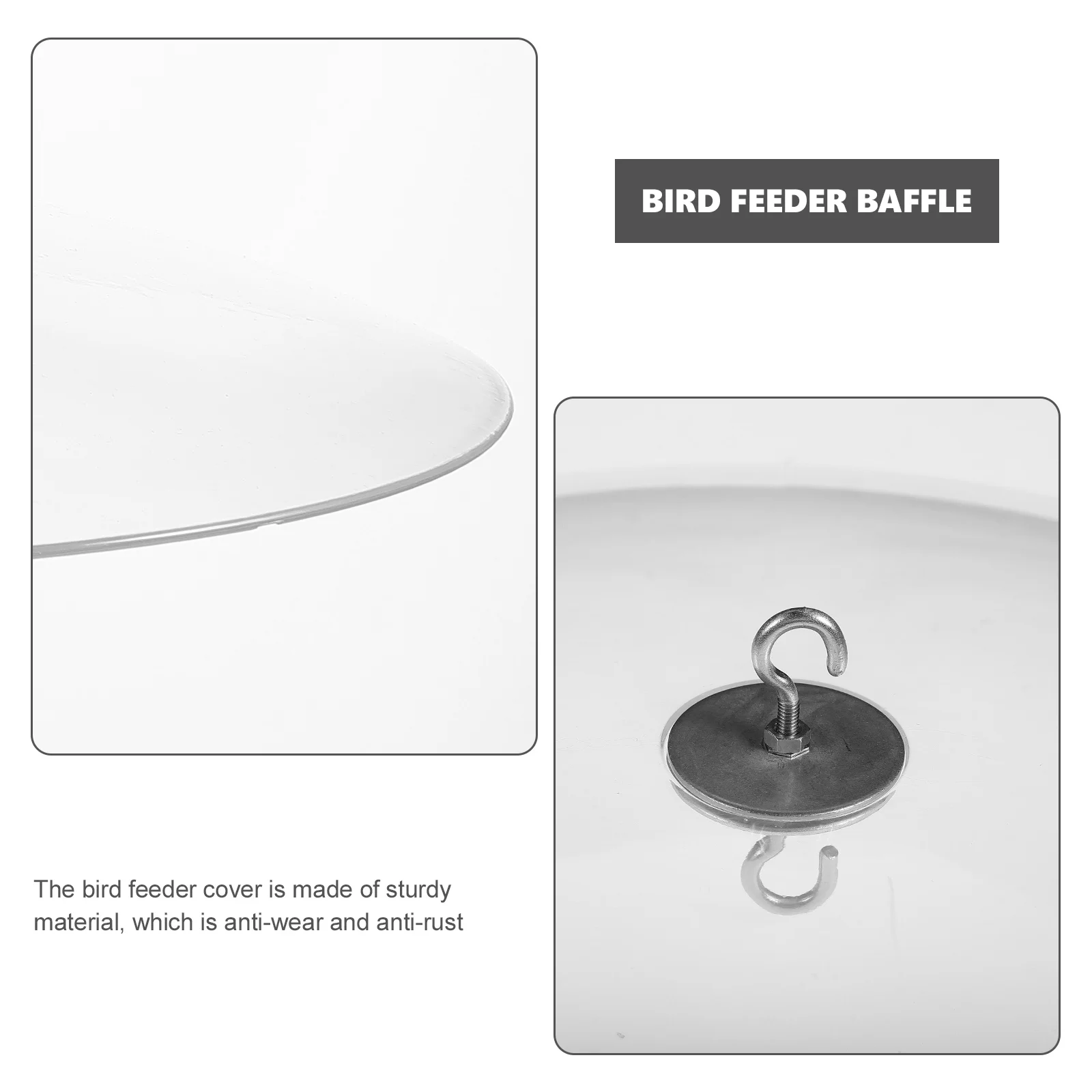 Прозрачный защитный купольный чехол для кормушки птиц подвесная защита