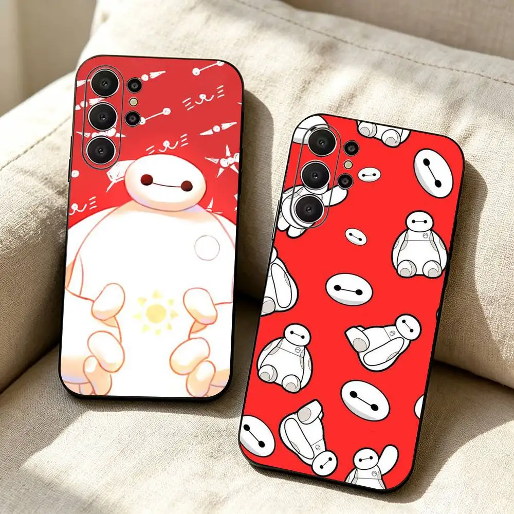 Фото Аниме B-Baymax Подарок Черный Мягкий Силиконовый Чехол для Телефона Samsung Ultra S26, S24, S21, S22, S23, S30, Plus, Lite №1