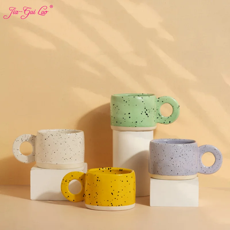 

JIA GUI LUO Ceramic Coffee Cups 300ml Coffee Cup China Ceramic Cups Mugs Office Cup Coffeeware Bar Supplies G022