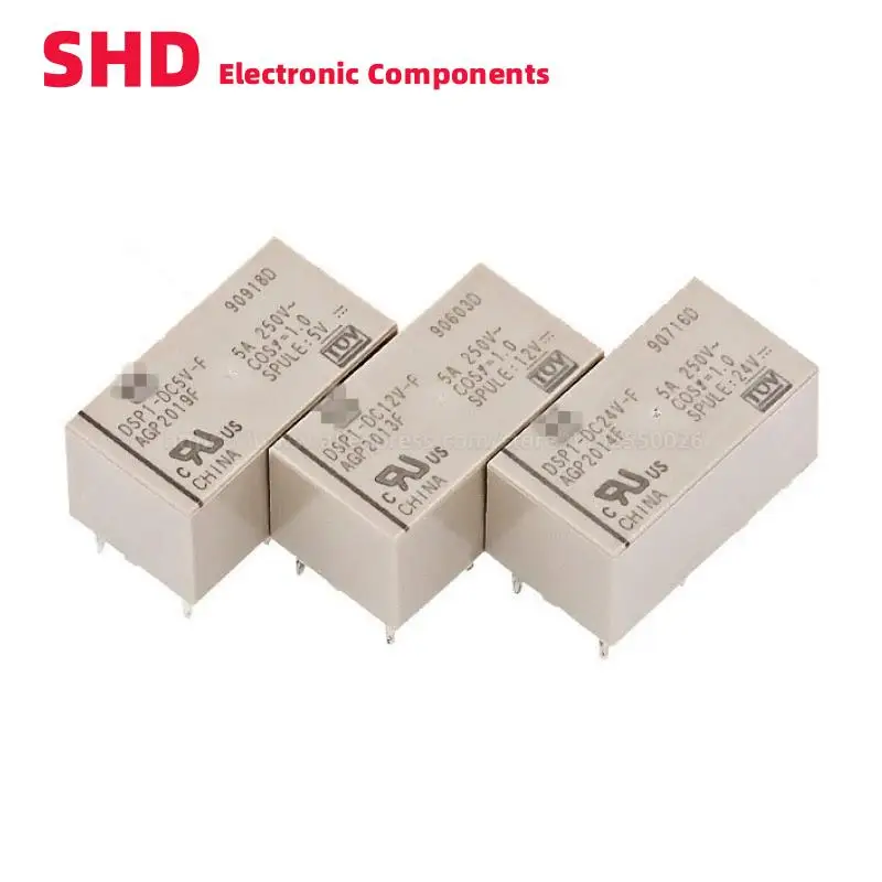 

DSP1-DC5V-F DSP1-DC12V-F DSP1-DC24V-F AGP2019F AGP2013F AGP2014F 6Pin 5A 250V DSP1 Power Relay