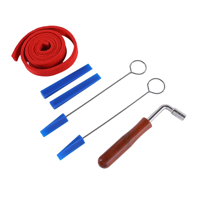 

6pcs Piano Tuning Kit Piano Tuning Tools Professional Tuning Tuner Fixing Parts Lever Mute Hammer Set Music Elements