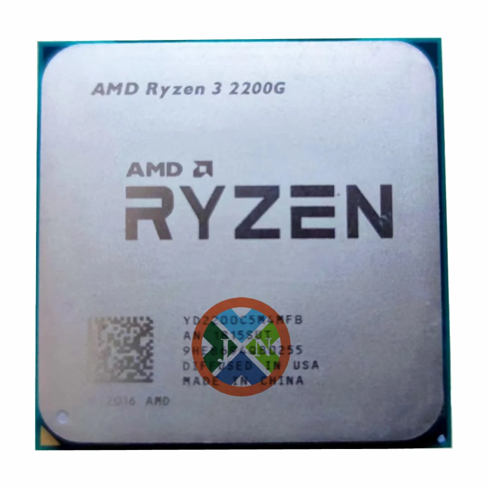 Б/у Процессор AMD Ryzen 3 2200G R3 2200G 3,5 ГГц четырехъядерный четырехпоточный процессор YD2200C5M4MFB разъем AM4 Б/у Процессор AMD Ryzen 3 2200G R3 2200G 3,5 ГГц четырехъядерный четырехпоточный процессор YD2200C5M4MFB разъем AM4