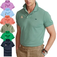 100 cotton high quality summer mens polos shirts casual short sleeve sportswear polos homme fashion sports lapel tops s 5xl 811