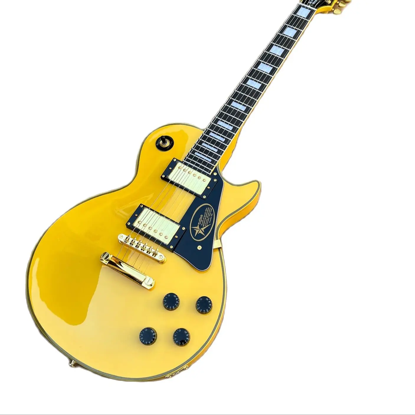 

Electric Guitar Body Rosewood Fingerboard Golden Hardware Yellow