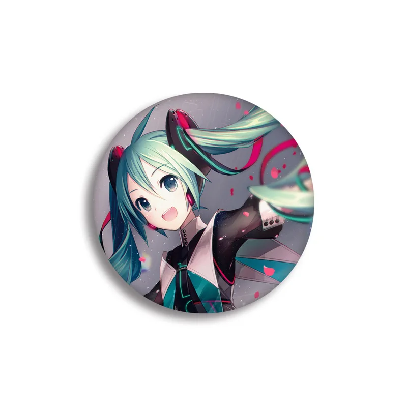 Детская эмалированная брошь Hatsune Miku значок аниме в японском стиле Милая на рюкзак