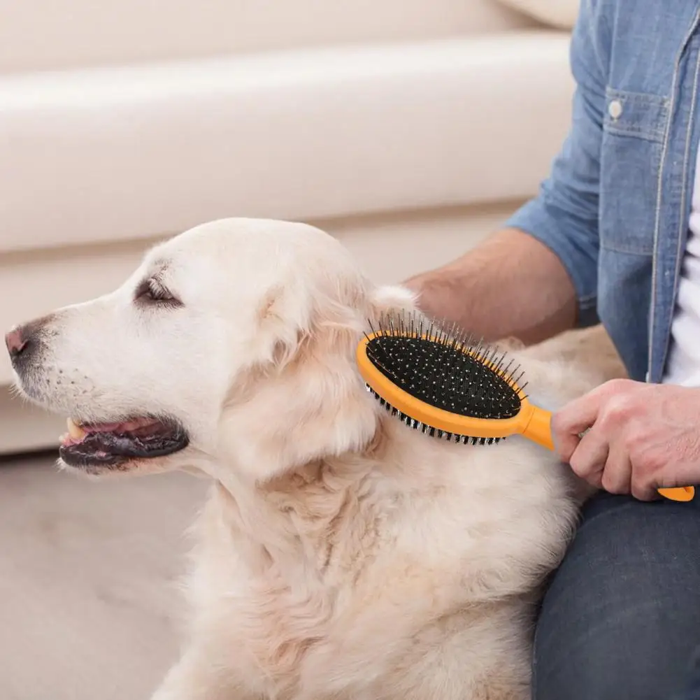 Щетка для груминга собак двойная щетка вычесывания домашних питомцев с
