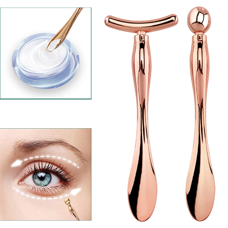 

2 шт., палочки для массажа кожи вокруг глаз, из нержавеющей стали