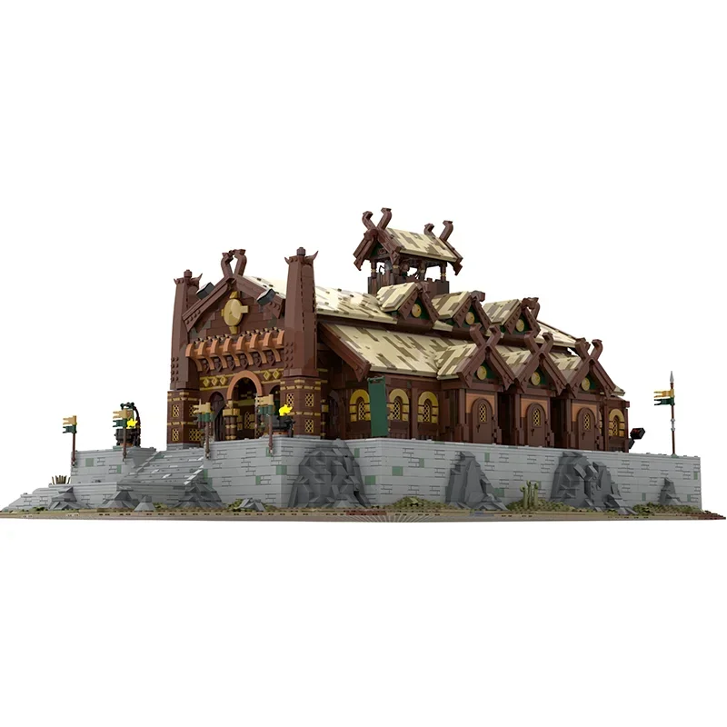 Кольца фильм YcMoc Building Block UCS Rohan Golden Hall Bundle Модель Технология Кирпичи DIY