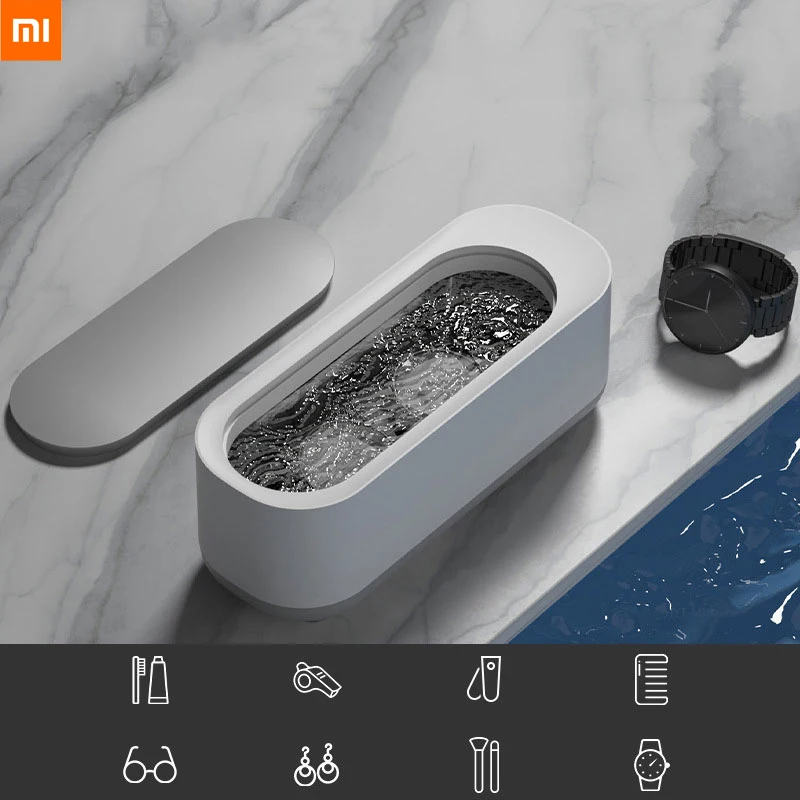 

Xiaomi Ultrasonic Cleaner 45000Hz High Frequency Vibration Cleaner Cleaning Jewelry Glasses Makeup Brush Cleaning Ring