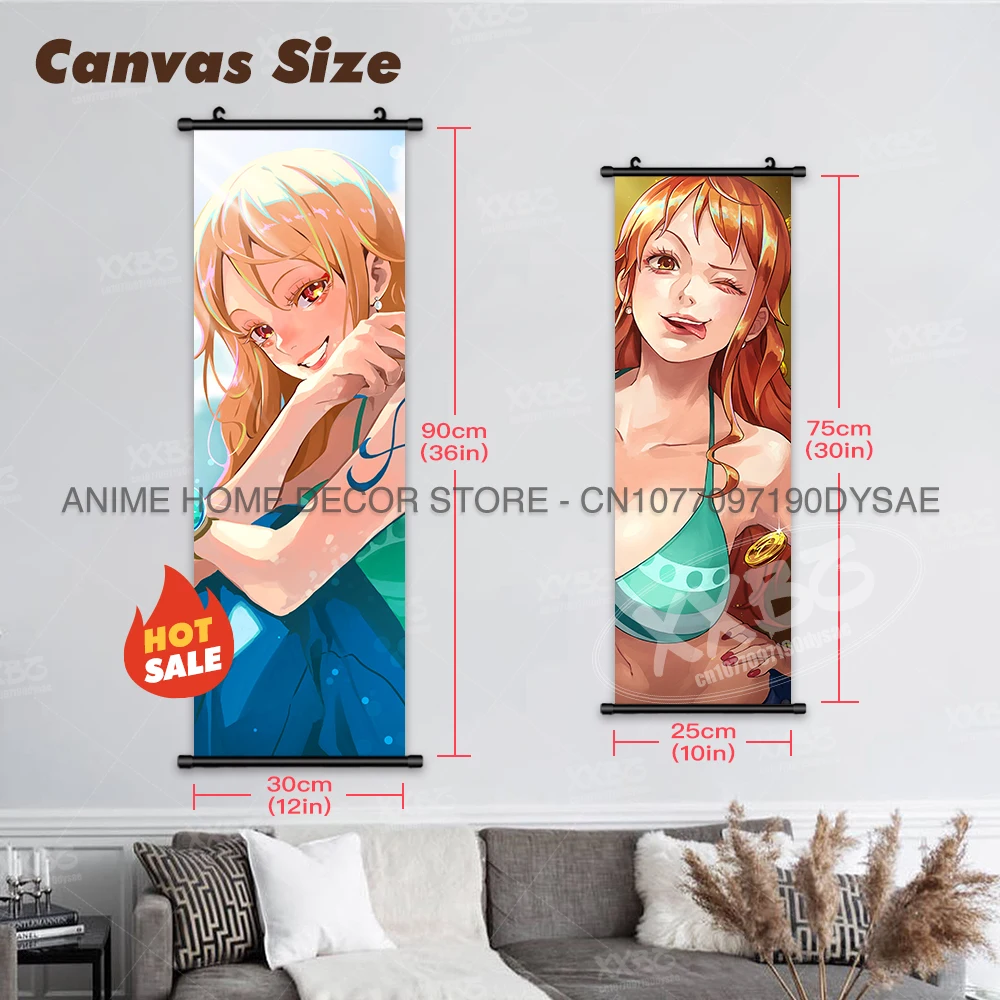 ONE PIECE постер аниме Shirahoshi висячие картины Vivi домашний декор Боа Хэнкок настенное