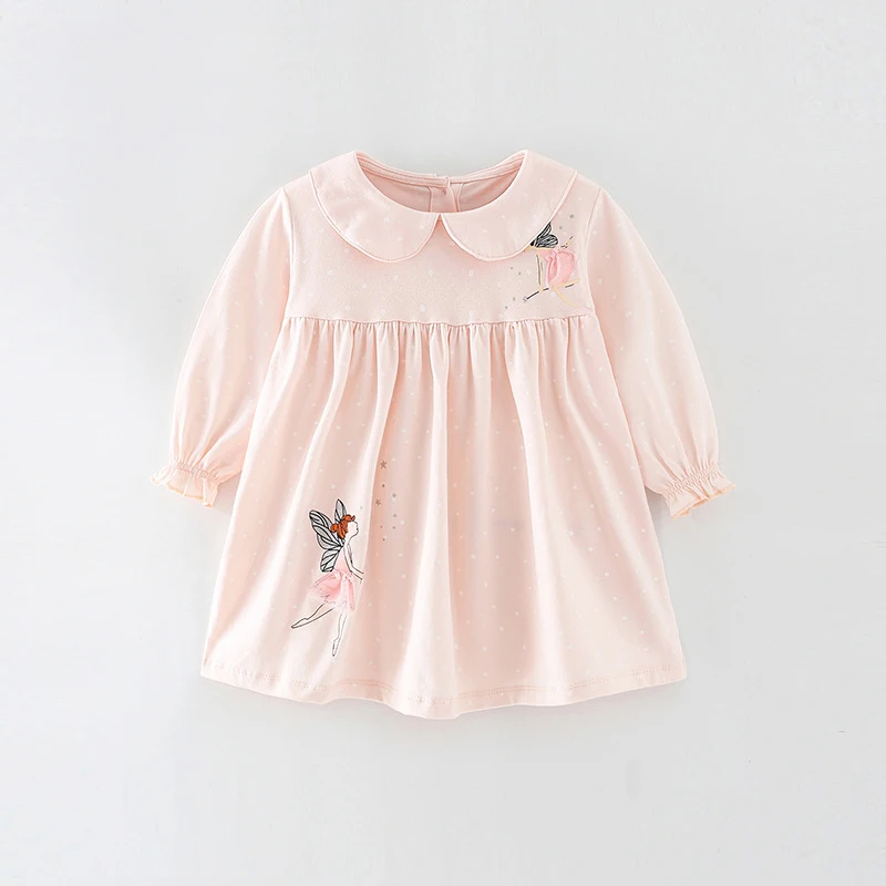 Little maven новинка 2023 года весенние платья с длинными рукавами для девочек