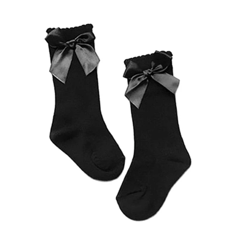 

Носки для маленьких девочек; Гольфы для новорожденных с бантиками; Милые детские носки; Длинный детский подогреватель ног