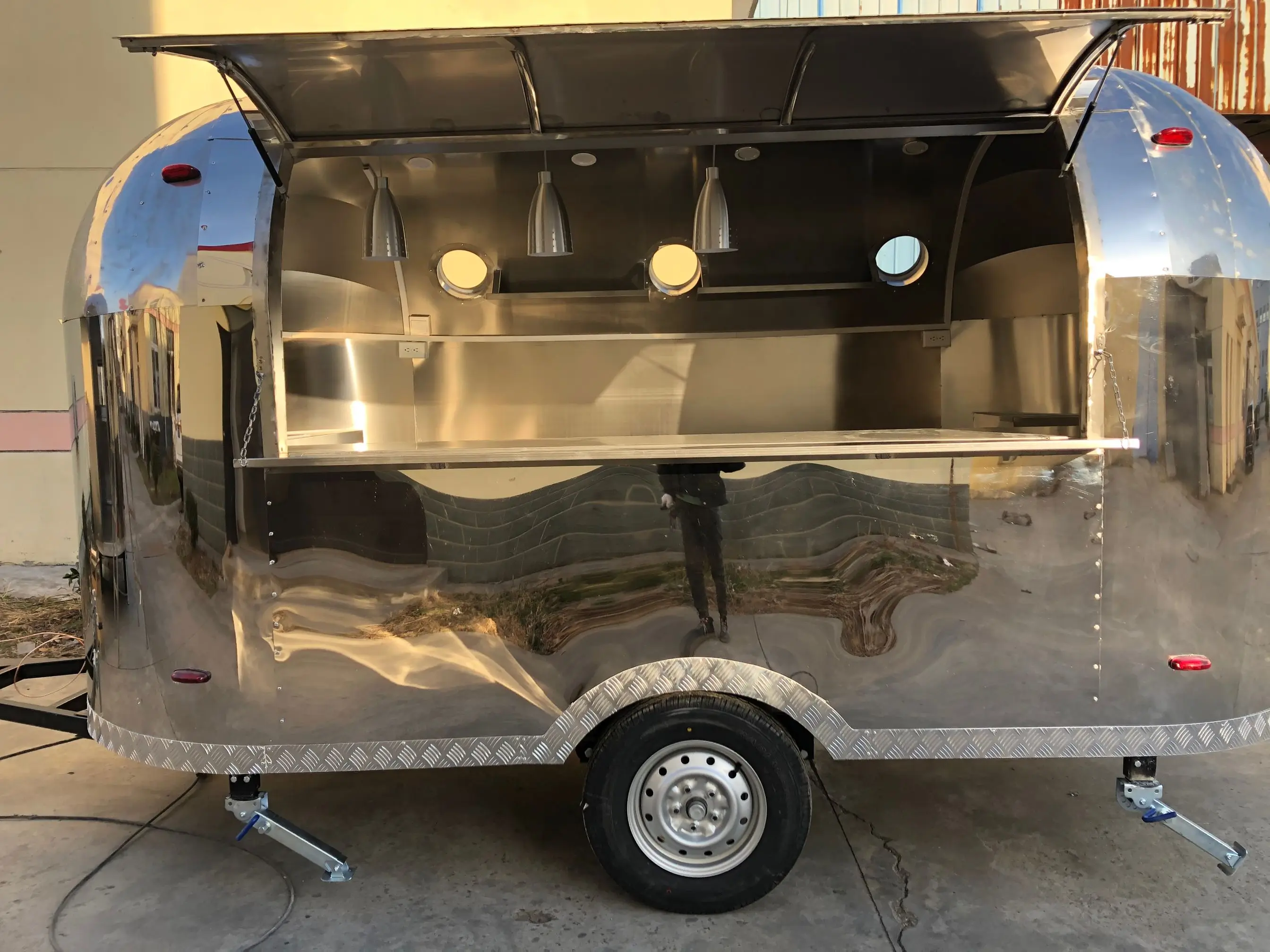 OEM быстрая воздушная потоковая уличная Фототехника винтажные прицепы для пиццы