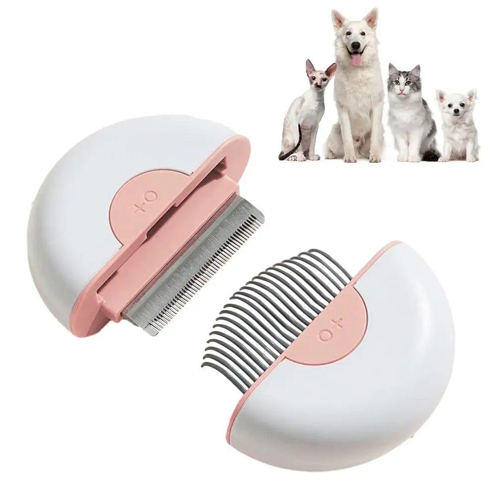 

Cat Comb Pet Long Hair Removal Massaging Comb Grooming Shedding Matted Fur Remover Massage Dematting Tool For Dog Puppy Rabbit