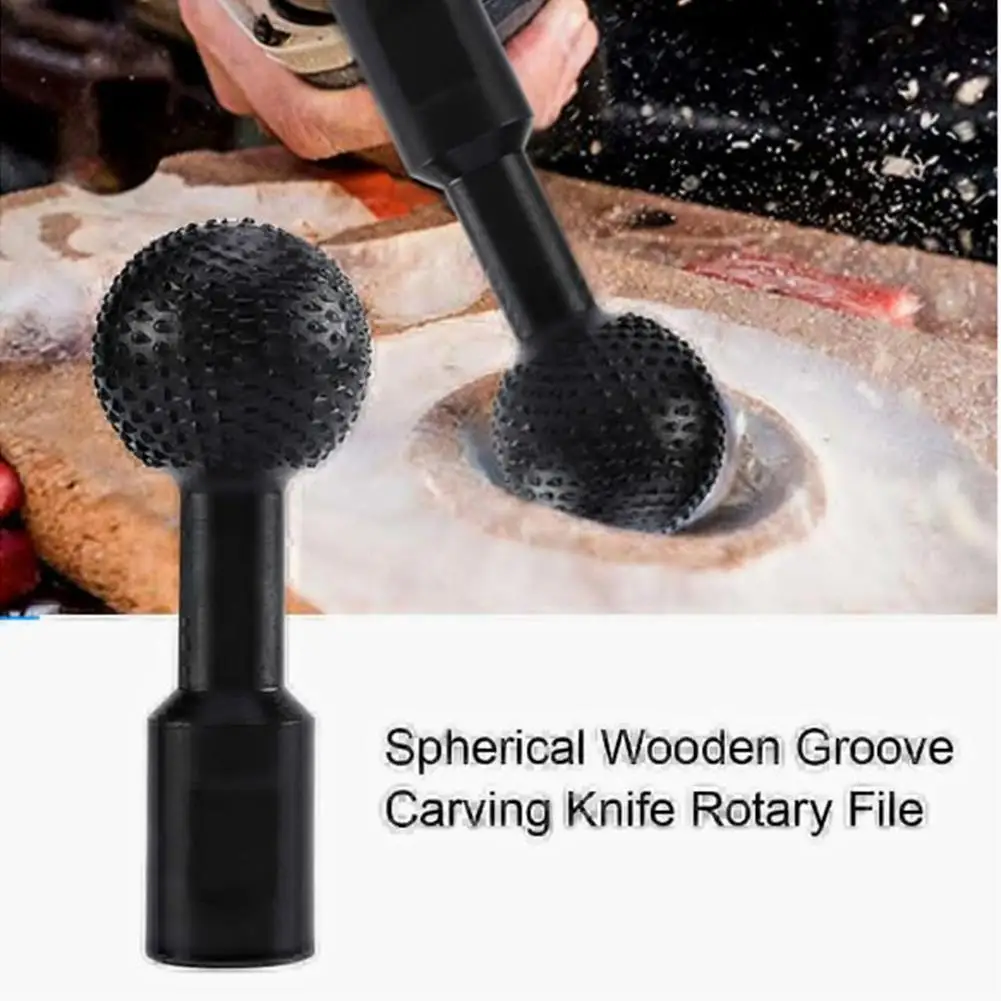 

10/14mm Sphere Rotary Grinding Head Wood Carving Polishing Engraving Drilling Bits Ball Gouge Grinding Head Angle Grinder Tool