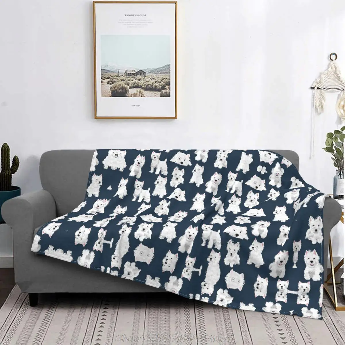 

Одеяло Westie s West Highland Terrier, милый щенок, флисовое покрывало для кровати, дивана, персонализированное ультра-мягкое теплое покрывало