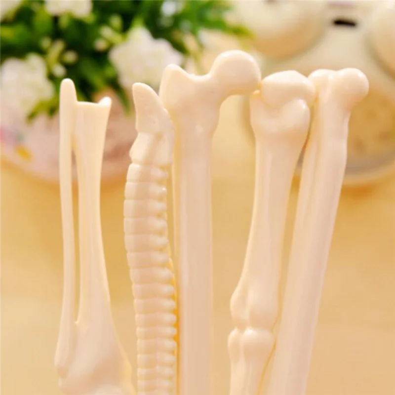 

30 Pcs Bone Shape Ballpoint Pens Cute Ball Pen Writing Supplies Wholesale Creative Gift School Stationery, Black