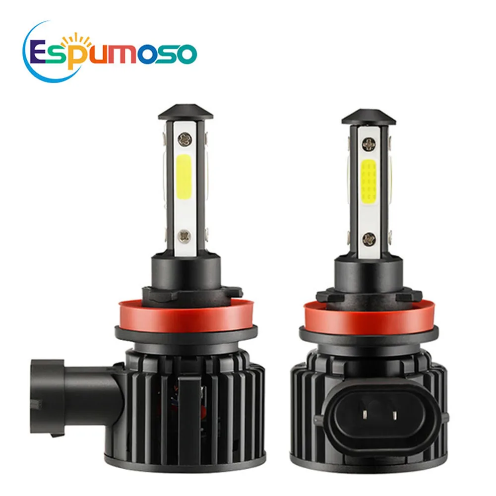 

4 Sides Led Lights for Vehicles 9005 9006 H7 H11 Headlight Cars Accessories 360° Headlamp 80W LED Motorcycle Led Bulb