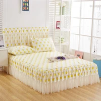 lace bed cover pillowcase bedding set fresh cubre cama bedspread bed sheets decor comfortable breathable vertical fringe summer