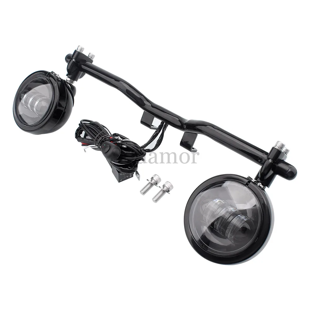 Аксессуары для мотоциклов противотуманные фары 4 5 дюйма светодиодная