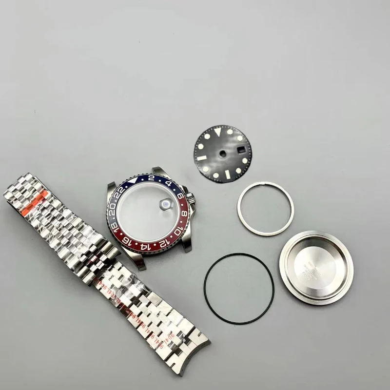 

Assemble Watch Case Set for Seagull ETA 2836-2 3285 3186 GMT Movement Stainless Steel Case Sapphire,Dial,Bracelet, Clean 126710