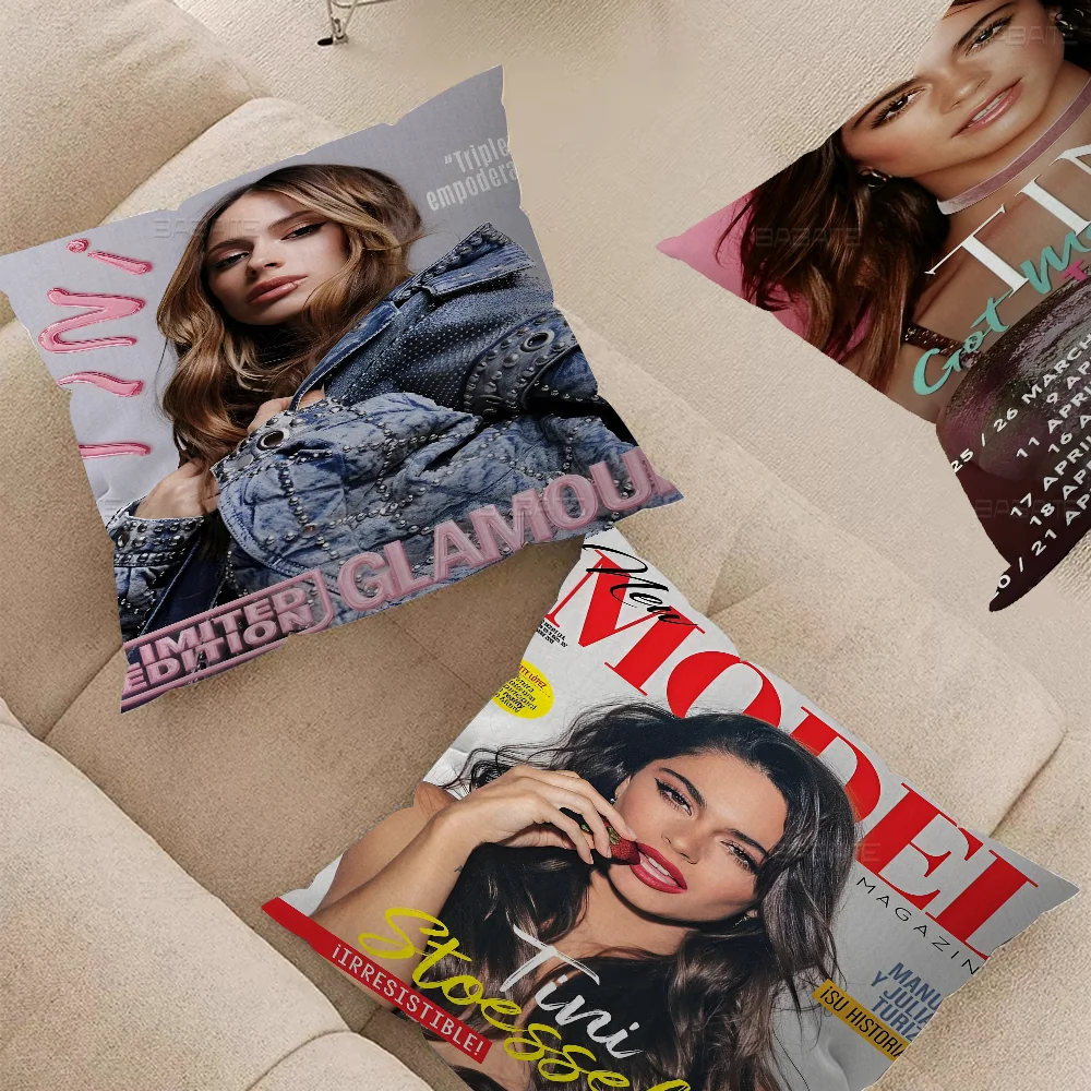 Аргентинская актриса T-Tini S-Stoessel Подушка Аниме Диван-кровать Голова Наволочка