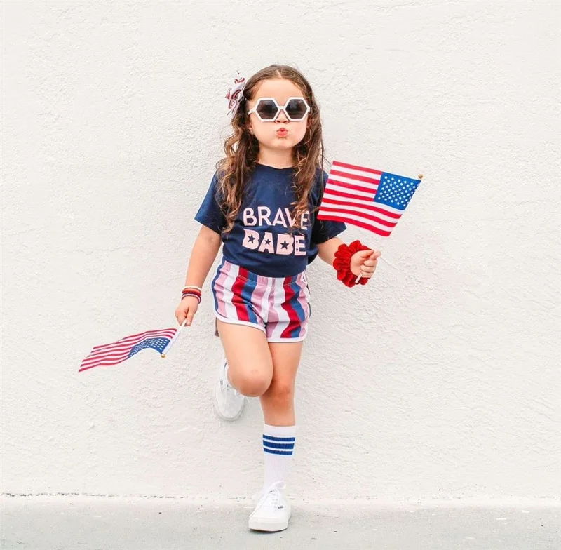 

Женская футболка с коротким рукавом и надписью, на возраст 1-6 лет