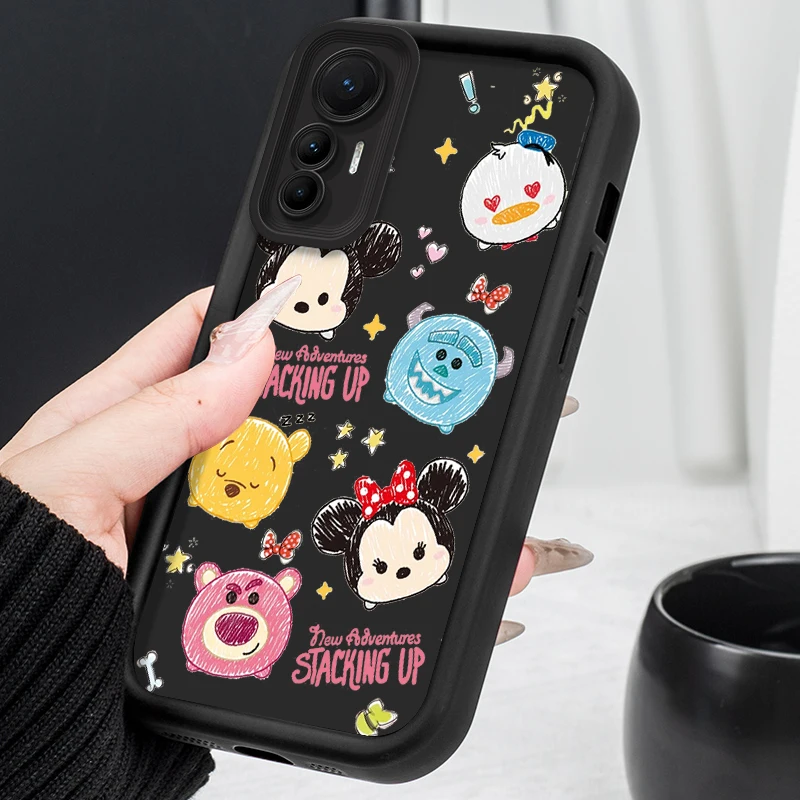Мягкий чехол для телефона Disney Stitch с Микки Маусом Xiaomi POCO X6 X5 X4 GT F3 F4 F5 M6 Pro X3 NFC Mi 13T 12T