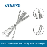high quality 2pcs5pcs10pcs 0 6cm diameter wire tube brush steel wire cleaning brush 30cm total length hand tool metal handle