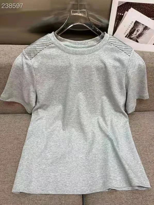 

Новинка 2023, Модная хлопковая Футболка хорошего качества с украшением из бриллиантов