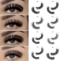 new 1pairs ddd curl 3d faux mink eyeashes handmade reusable fluffy super curl russia volume false eyelashes makeup eyelashes